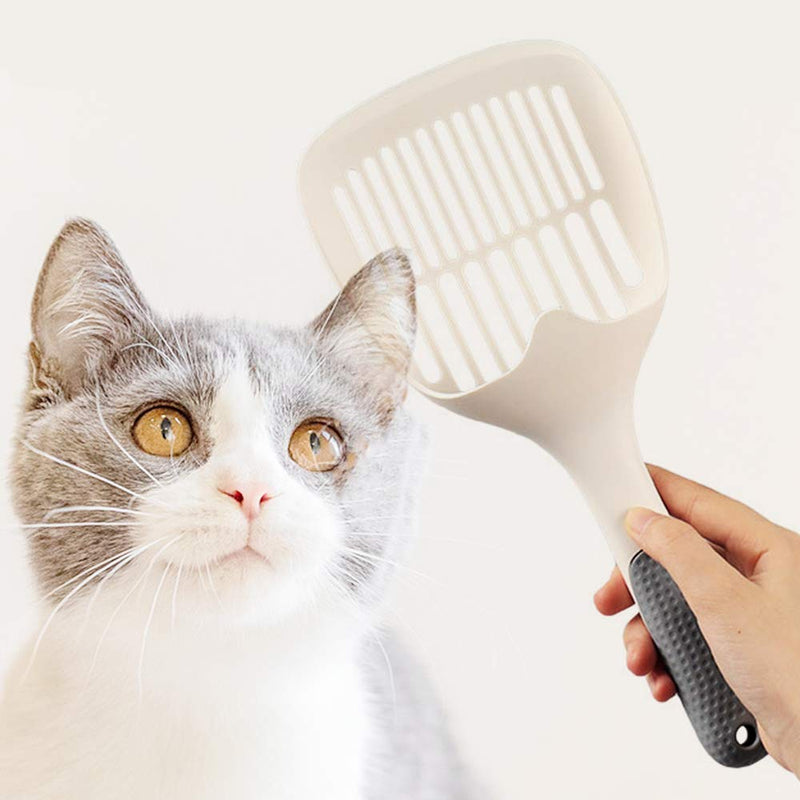 Quanyuchang Cat Litter Scoop, PP Plastic Kitty Litter Tray Scoops, Deep Shovel Sifter with Non-slip Handle for Cats Owners Fast Sifting Pet Cleaning Tool - PawsPlanet Australia