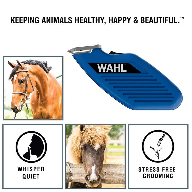 [Australia] - Wahl Professional Animal Pocket Pro Horse, Dog, Cat, and Pet Compact Trimmer and Grooming Kit Blue 