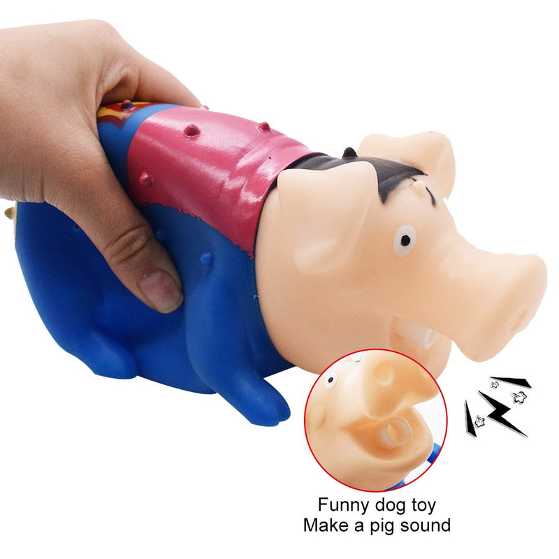 YUESEN Pet Bite Chew Latex Dog Chew Toy Squeaky Toy Dog Pig Sounding Toys Cute Grunting Pig Shape Squeak Funny Dog Toy Teeth Grinding Toy for Small Medium Dogs - PawsPlanet Australia