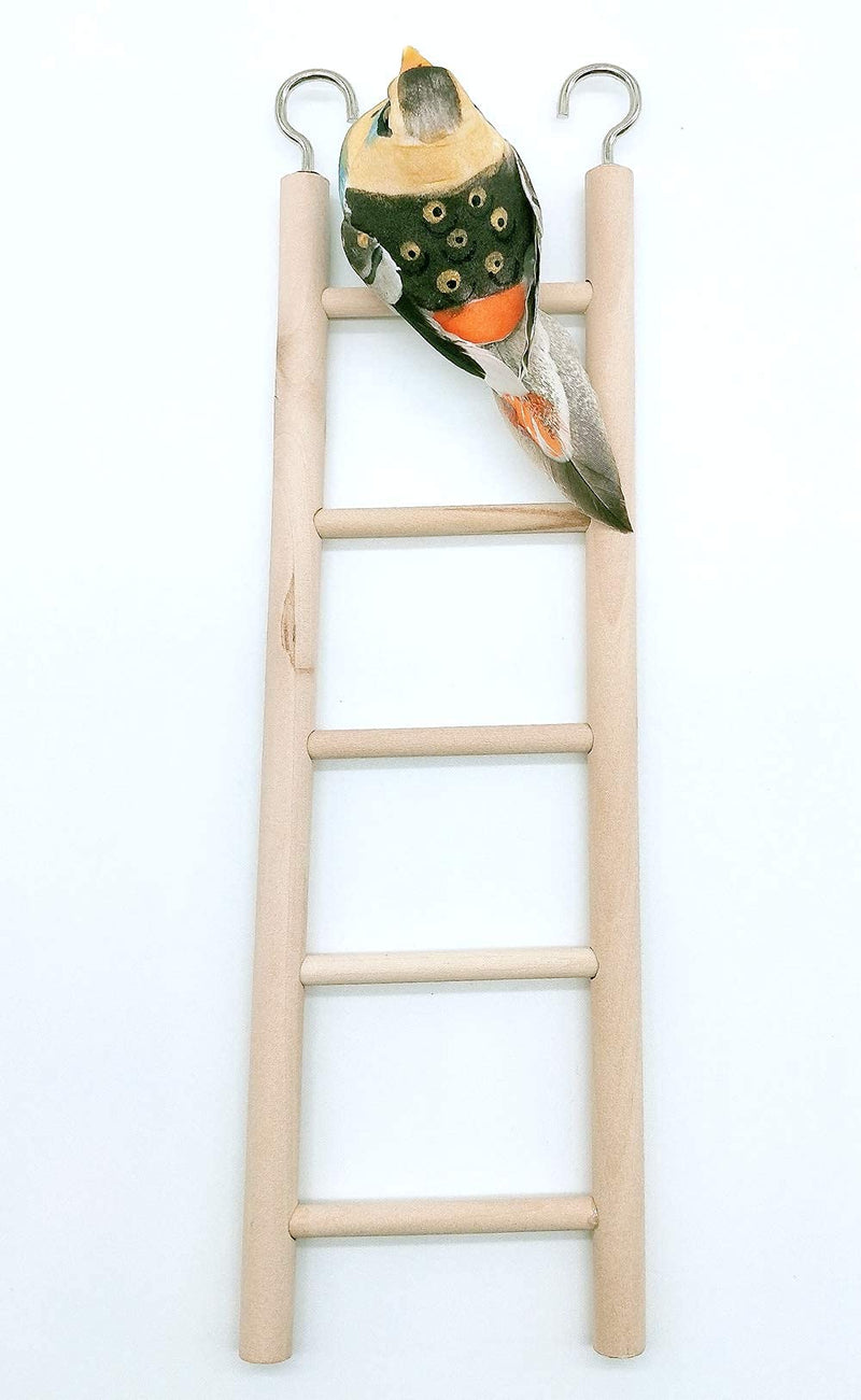 2pcs Wooden Ladder for Bird Parrot Ladder Cage Climbing Toy Birdie Basics (5 Step & 7 Step) - PawsPlanet Australia