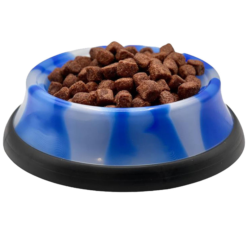 Cat & Dog Neon Anti Skid Dog Bowl Pet Food and Water Non Slip Anti Skid Stackable Pet Puppy Kitten Dishes 3 Sizes S-M-L (SMALL 8OZ, BLUE) SMALL 8OZ - PawsPlanet Australia
