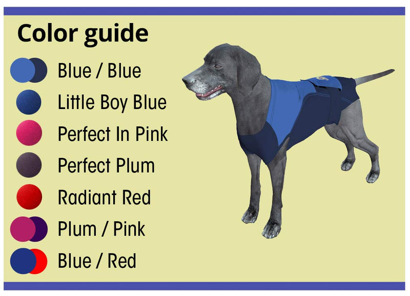 Surgi~Snuggly Dog Recovery Suit - Dog Cone E Collar Alternative for Dogs, Made with American Textile to Protect Your Pet's Wounds, The Original Dog Recovery Suit 2XL-S (Pack of 1) Double Blue - PawsPlanet Australia