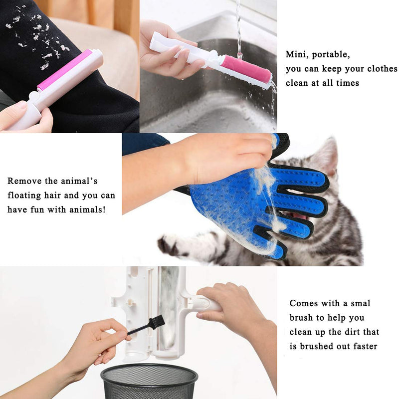 Isyunen Pet Hair Remover Roller, Cat & Dog Hair Remover, Lint Roller with Self Cleaning Lint Brush, Dogs, Cats and other Pet Hairs from Carpets, Furniture, Clothing, Bedding - PawsPlanet Australia