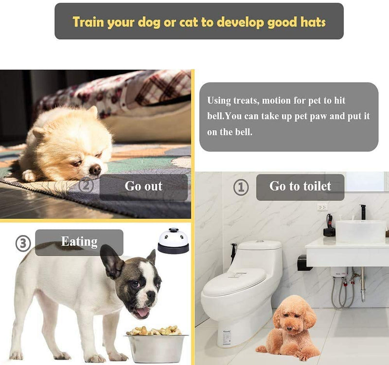 Esteopt Pet Dog Training Bells, Pet Doorbells Dog Potty Toilet Training Bell Interaction Eating Communication (2 Pack) - PawsPlanet Australia
