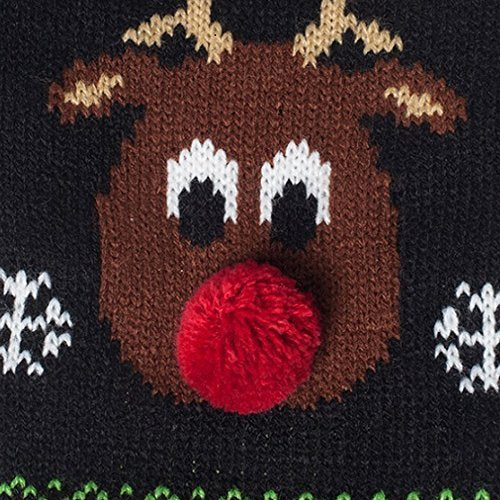 [Australia] - HAPEE Dog Sweaters for Christmas Santa Pet Cat Clothes,Dog Accessories, Dog Apparel X-Small A2-Red Nose 