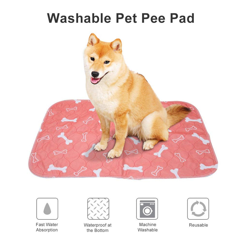 Smandy Washable Dog Pee Pad, Reusable Waterproof Puppy Training Pads Dog Cat Pee Pad Carpet Super Absorbent Dog Urine Mat Pet incontinence pads (40 × 60cm) 40 × 60cm - PawsPlanet Australia