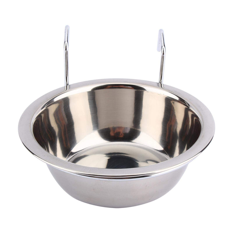 SALUTUYA Yosoo Stainless Steel Hanging Pet Cage Bowl Diner Pet Bird Cat Dog Rabbit Food Water Bowl with Hook Holder (M) - PawsPlanet Australia