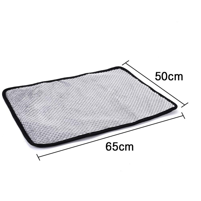 YANGWX Washable Puppy Training Pad Pet Mat, Reusable Pee Pad for Dogs, Anti-Slip Puppy Wee Whelping Pad for Travel, Dog Incontinence Pads for Indoor Outdoor Car(65x50cn,Gray) - PawsPlanet Australia