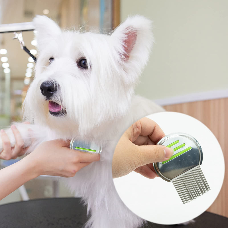 5 Pieces Flea Lice Combs, Metal Head Lice Combs Grooming Lice Removal Combs Plastic Stainless Steel Nit Combs For Kids Adults Pets Dog Long Fine Thick Hair - PawsPlanet Australia