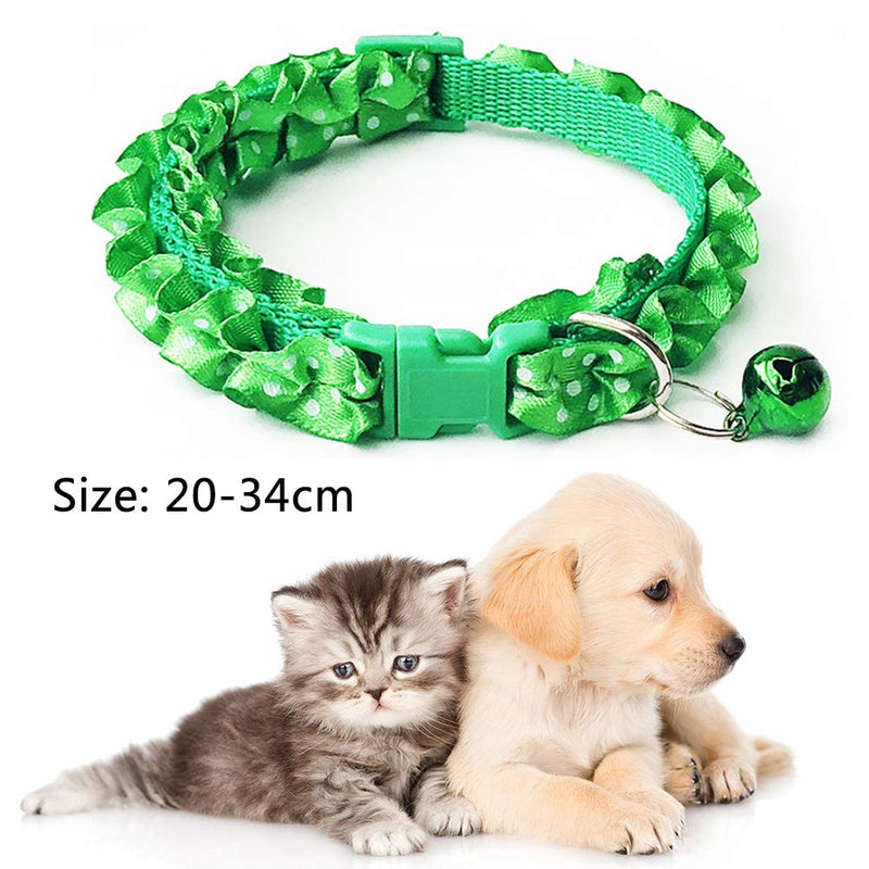 BETOY Cat Collar and Bell With Safety Quick Release Break Away Buckle, Suitable and Adjustable To Fit All Domestic Cats And Larger Kittens (6 pcs) with Bell- Adjustable 20-34cm - PawsPlanet Australia