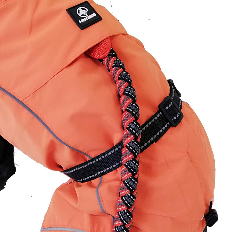 Croci Hiking Coat for Dogs, Waterproof for Dogs, Makalu, Thermoregulating Lining, Orange Size 55 cm - 381 g - PawsPlanet Australia