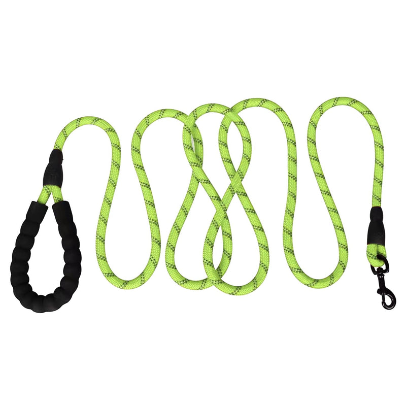 Intirilife Reflective Nylon Dog Lead Pet Lead in Green with 1.5 Meters Length for Walking with Your Pet - PawsPlanet Australia