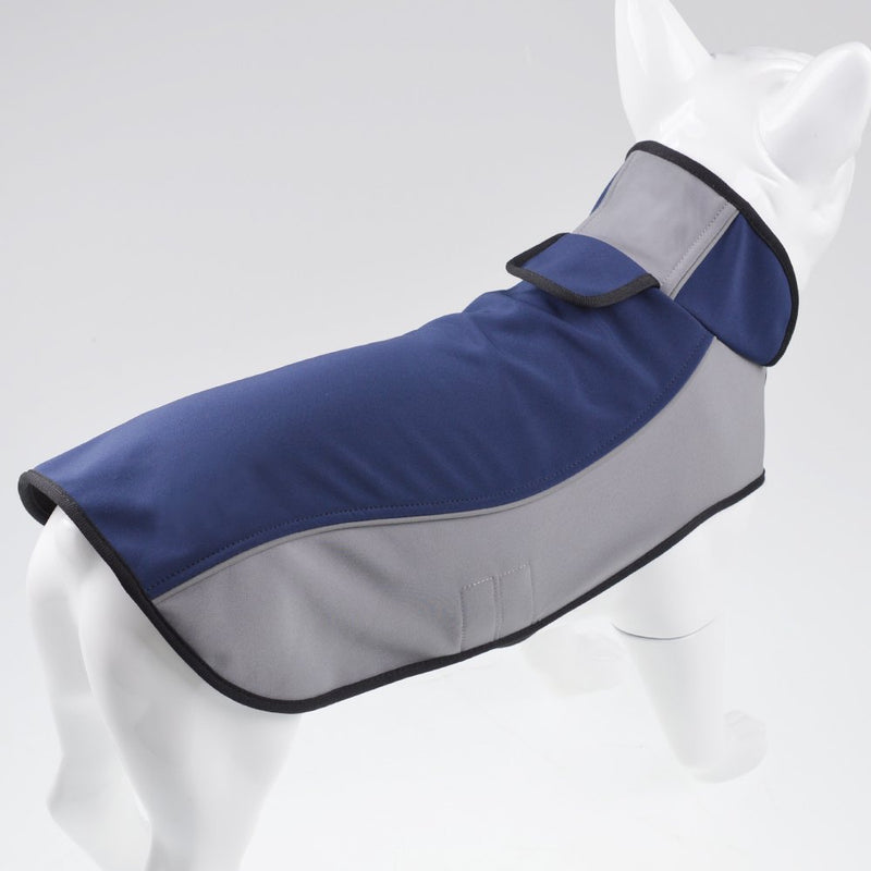[Australia] - Fosinz Outdoor Waterproof Dog Jacket Cold Weather Coat S(Length:12",Neck:13",Breast:14") Blue 