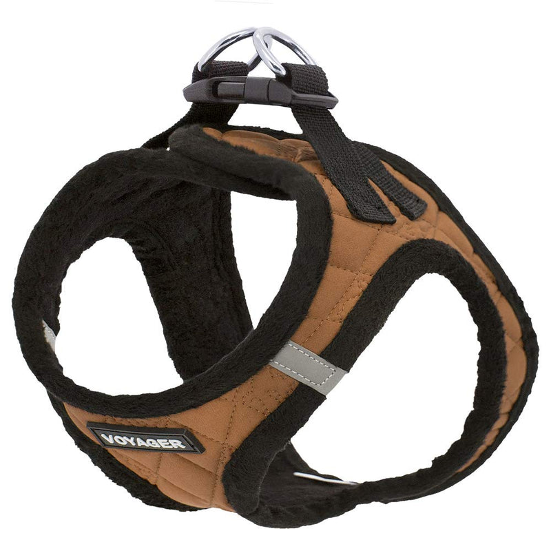 Voyager Step-in Plush Dog Harness - Soft Plush, Step in Vest Harness for Small and Medium Dogs by Best Pet Supplies X-Large (Chest: 21" - 23") Beige Plush - PawsPlanet Australia