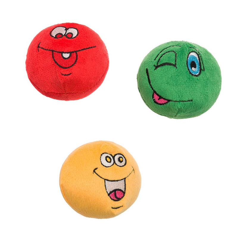 [Australia] - KOOLTAIL Dog Squeaky Toys Plush Balls 6 Pack - Small Dog Toys Cute Soft Interactive Chew Toy for Puppy Small Medium Dogs & Cats Combination I 