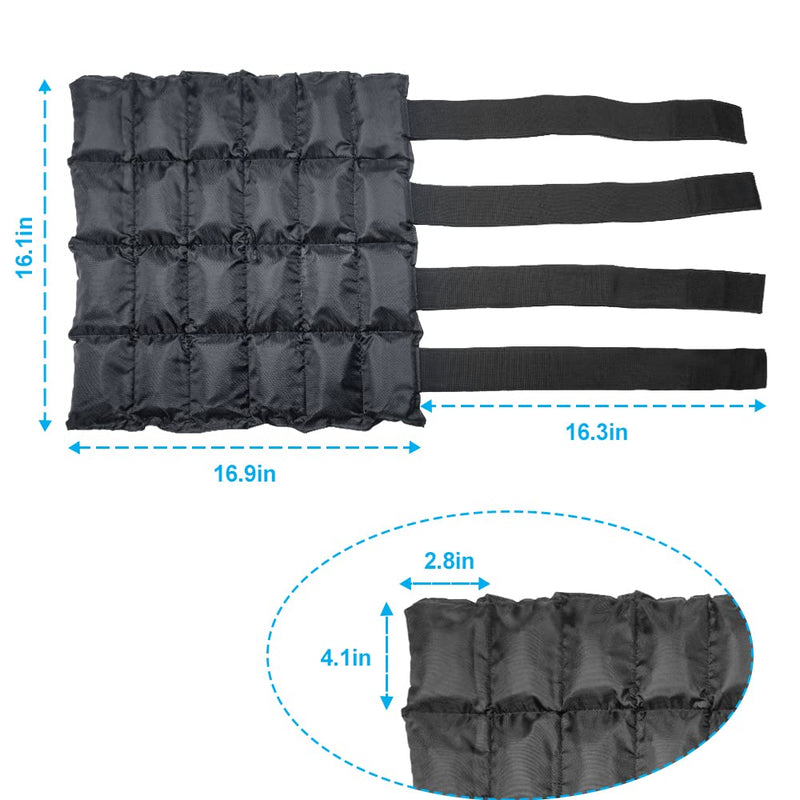 1 Pair Horse Ice Boots Ice Pack for Horse Injuries Knee Cooling Gaiters Leg Cold Ice Wraps for Hock, Ankle, Legs, Boots, Tendon, and Hooves, Black, 2 packs Horse Cold Ice Boot Pads - PawsPlanet Australia