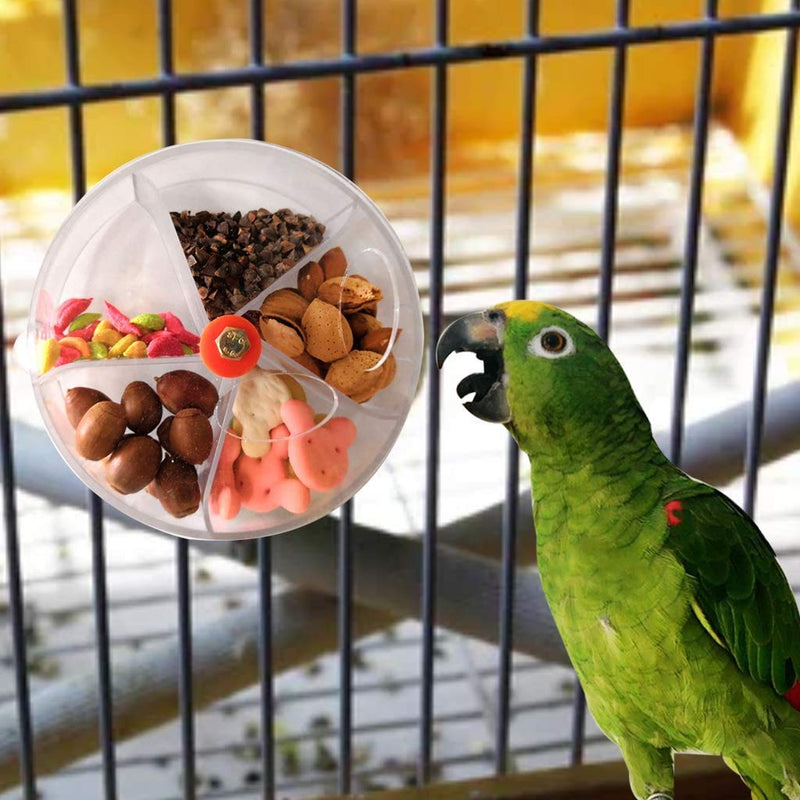 Bird Foraging Toy, Parrot Foraging Wheel, Bird Puzzle Feeder, Intelligence Growth Cage Toys, Parrot Food Feeder, for Parrot Budgie Parakeet Cockatiel Conure - PawsPlanet Australia