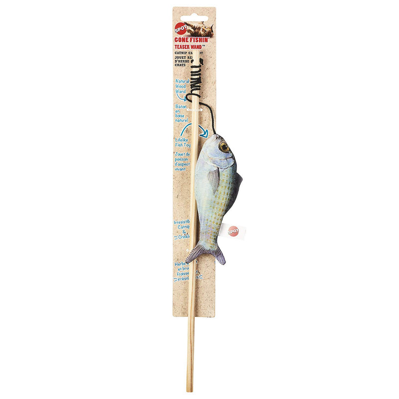 [Australia] - SPOT Gone Fishin' Teaser Wand Cat Toy with Catnip Assorted Figures 