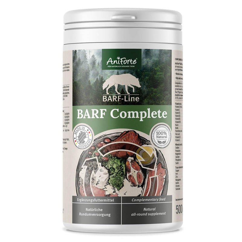 AniForte Barf Complete powder for dogs - natural all-round care, balanced additive for barfing, rich in minerals and vitamins 500 g - PawsPlanet Australia