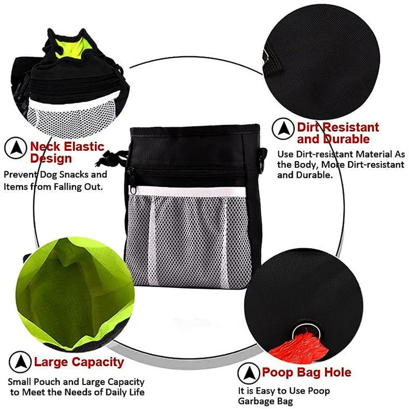 Zabaybc Dog Housebreaking Supplies Dog Accessories Dog Treat Bag Training Pouch Bag with Recycling Degradable Garbage Bag - PawsPlanet Australia