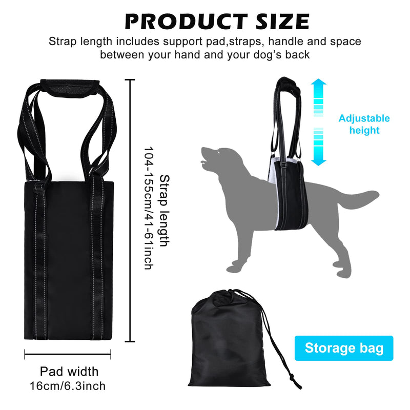 Dog Carrying Aid, Dog Carrying Aid, Adjustable Walking Aid, Dog Walking Aid, Rear Front, Portable Dog Rehabilitation Carrying Strap, and Large Dog Rehabilitation Carrying Strap for Spinal Cord Infarction, Osteoarthritis (L) - PawsPlanet Australia