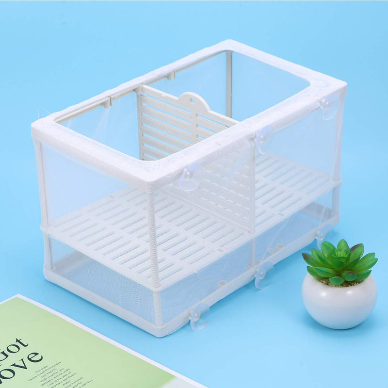 POPETPOP Fish Breeder Net Box for Aquarium - Fish Isolation Breeding Box Large Size Fish Mesh Fish Fry Hatchery Breeder Box for Aquarium Fish Tank - PawsPlanet Australia