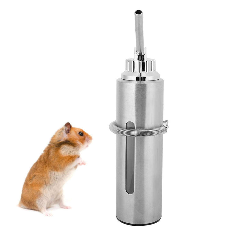 SALUTUYA No Drip Rabbit Water Bottle,Pet Stainless Steel Visual Drinking Fountain,Small-Sized Pet Water Feeder,for Bunny Puppy Cat Guinea Dog - PawsPlanet Australia