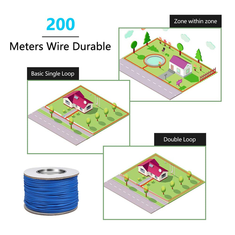 [Australia] - Pumila Electric Dog Fence Extra Wire - 656ft Boundary Wire for Underground Electric Pet Fence System, 26 AWG Dog Fence Wire 