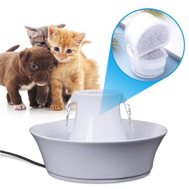 Pet Replacement Filters,Ceramic Filters for Fountains 8Pcs water fountain filters Compatible with PetSafe Drinkwell Avalon, Pagoda, 2 Gallon, Sedona and Seascape Pet Fountains, Keep Water Fresh - PawsPlanet Australia