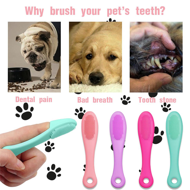 INGJIA dog toothbrush - dog toothbrush - dog toothbrush - dog toothbrush for small dogs - dog dental care tartar dog - for bad breath dog - teeth cleaning dog (8 pieces) - PawsPlanet Australia