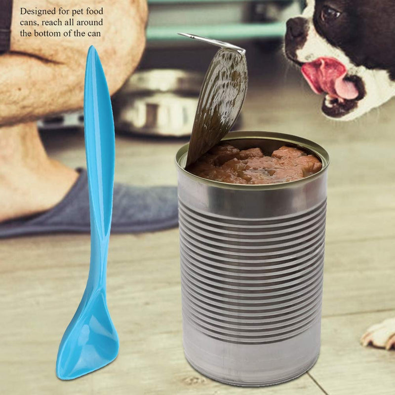 Pet Long Handle Spoon Plastic Special Curved Dog Cat Can Tin Spoon Food Mixing Spoon - PawsPlanet Australia