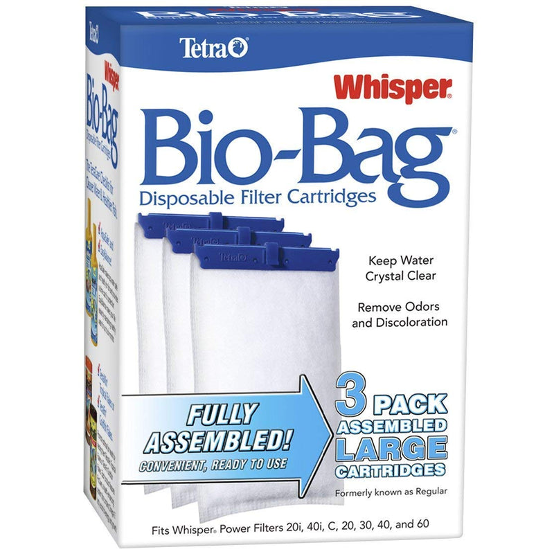 [Australia] - Tetra Whisper Assembled Bio-bag Filter Cartridges, Large, 6-Count 