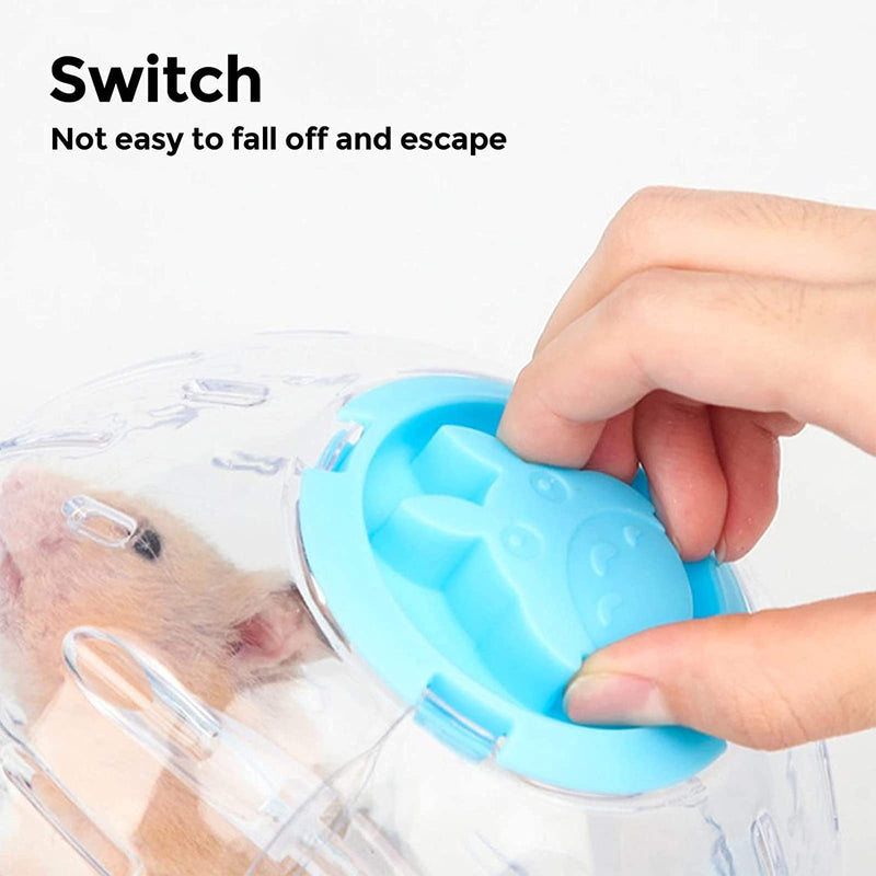 Hamster Exercise Ball, 4.9 Inch Hamster Wheel Small Animal Exercise Wheels, Transparent Hamster Ball Running Cute Exercise Mini Ball for Dwarf Hamsters to Relieves Boredom and Increases Activity - PawsPlanet Australia