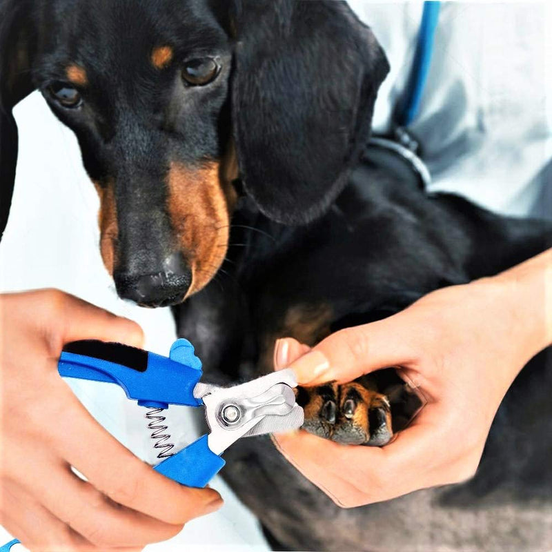 [Australia] - BOBOCAWA Dog Nail Clippers Trimmer Set - Safety Guard To Avoid Over-Cutting Nails Big Toenail Cutter for Thick Nails Razor Sharp Blades Professional At Home Grooming Tool for Dog Cat Rabbit 