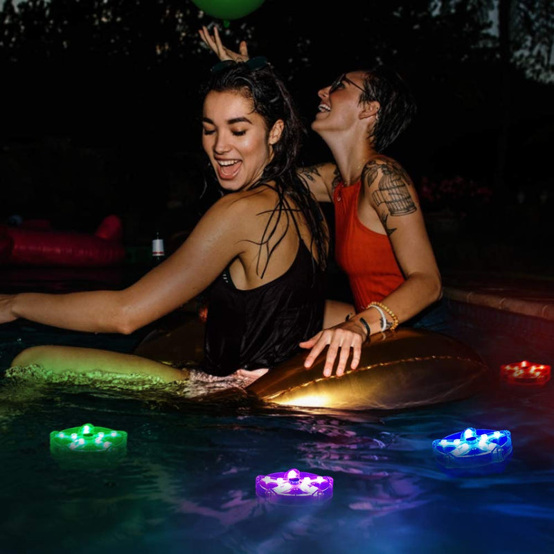 Bath Spa Lights, 3.3'' Floating Light for Hot Tub, IP68 Waterproof Pool Lights, Colourful Light with Starfish Shape, Submersible Colour Changing Lights for Pool Pond Bathtub(1PCS) 1PCS - PawsPlanet Australia