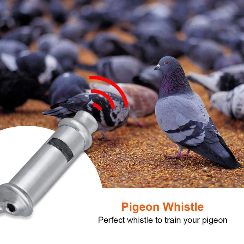 HEEPDD Stainless Steel Whistle, Pet Birds Behavior Training Tool Professional Dog Whistle Training Tools with Lanyard for Dog Pigeon Parrot - PawsPlanet Australia