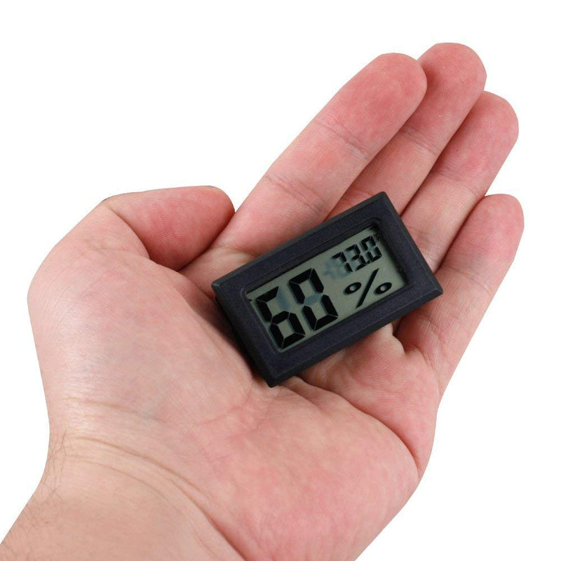 Qooltek Mini Digital Hygrometer Thermometer Indoor Humidity Monitor with Temperature Humidity Gauge Meter for Cars Incubators and Brooders Climb Pet (Fahrenheit) - PawsPlanet Australia