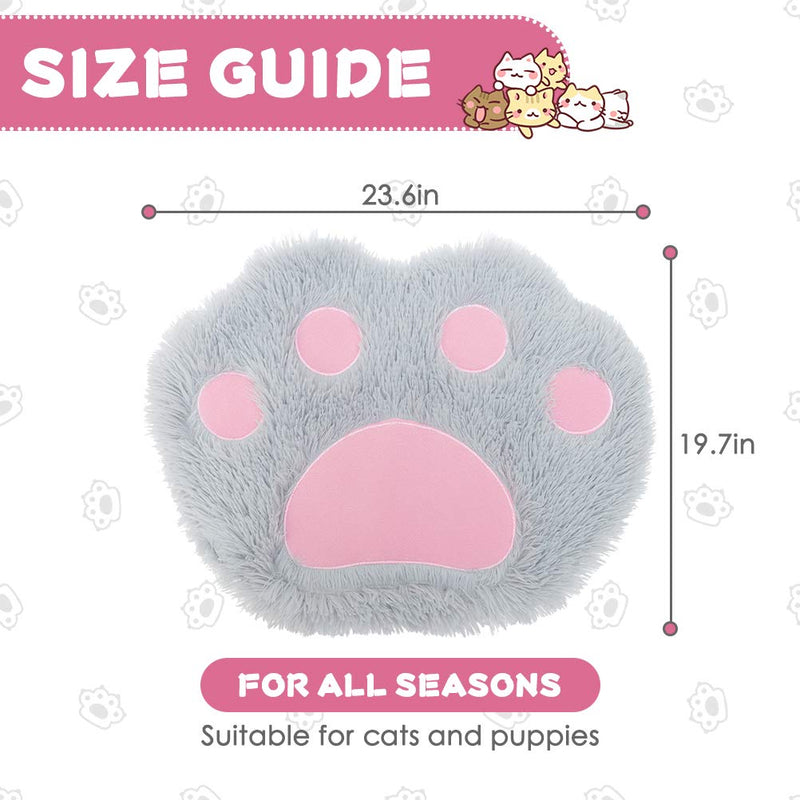 SCENEREAL Soft Plush Cat Bed Mat for Indoor Cats Puppies Small Dogs, Non-Slip Self Warming Pet Cushion Bed Comfortable for All Year - PawsPlanet Australia