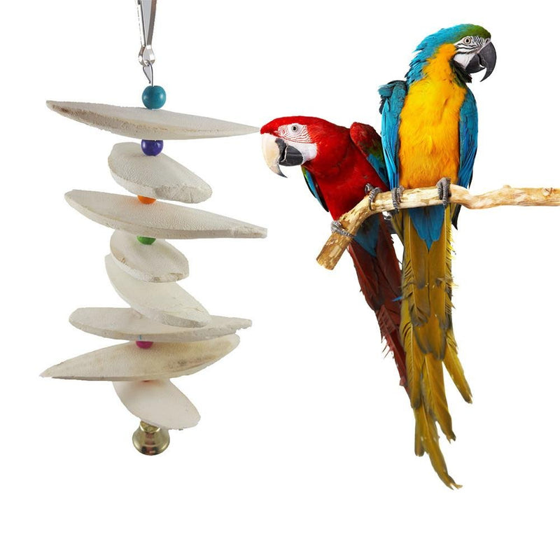 Birds Parrots Chewing Toys Bite Training Hanging Cage With Cuttlefish Bone Shell, Parrot Bird Chewing Toy Calcium Stone Cuttlefish Bone Bite Grinding Teeth Supply S - PawsPlanet Australia