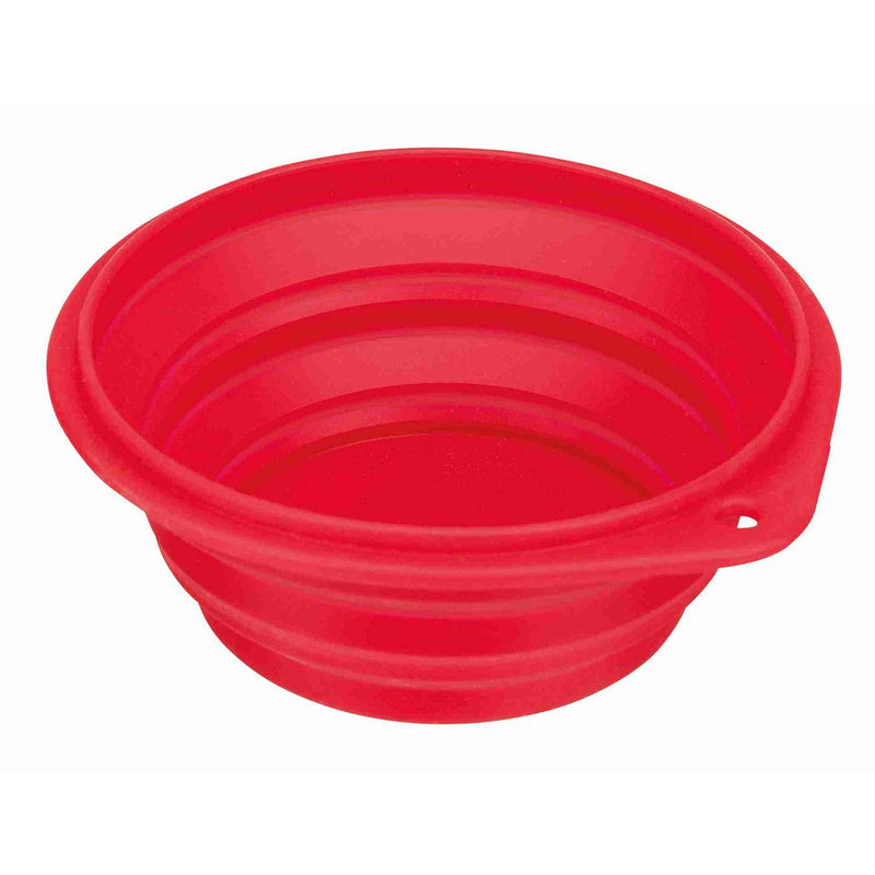 Trixie Travel Bowl, 0.5 L x 14 cm, Red / Blue - PawsPlanet Australia