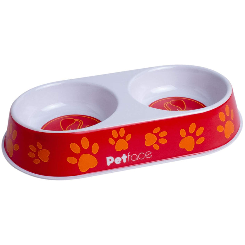 Petface Melamine Double Cat Food and Water Bowl - PawsPlanet Australia