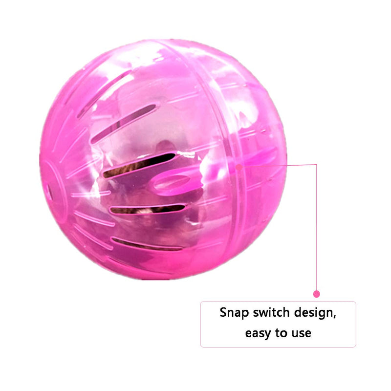 RoadLoo Hamster Ball, 2Pcs Hamster Exercise Wheel Mini Jogging Running Ball Plastic Pet Rodent Mice Jogging Ball Toy Small Animal Pet Exercise for Relieves Boredom and Increases Activity - PawsPlanet Australia