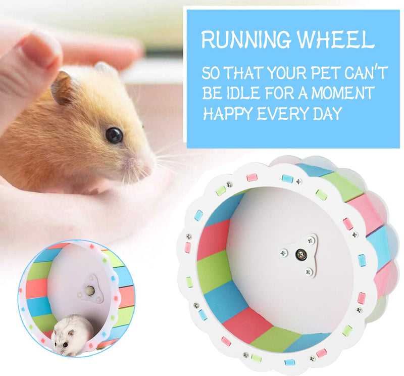 QIMMU Hamster Running Wheel,Small Animal Exercise Wheels,Silent Running Wheel,Hamster Wheel Toy for Chinchilla Hedgehog Gerbil and Other Small Animal A - PawsPlanet Australia