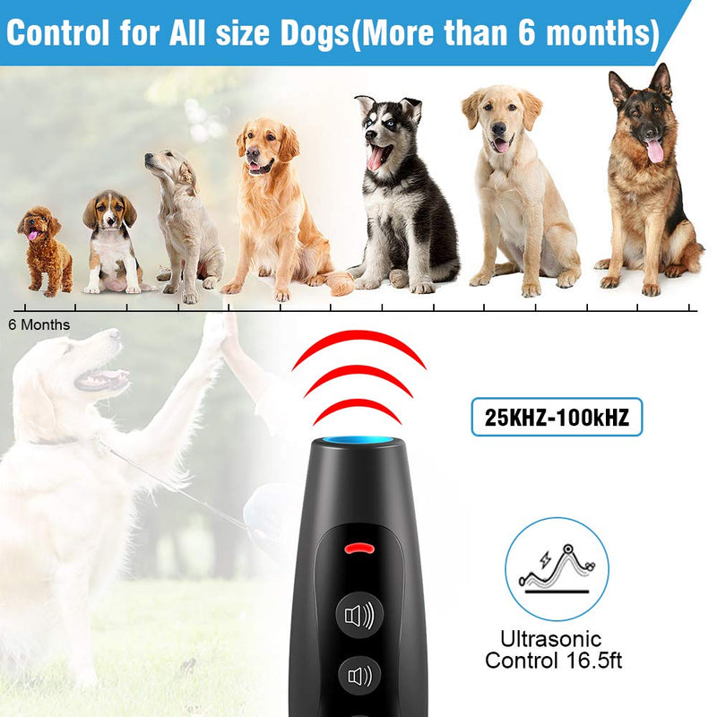 POLARDOR Barking Control Device, Ultrasonic Dog Barking Deterrent, USB Rechargeable 2-in-1 Anti Barking Device with 3 Adjustable Frequency, Unique Keypad Lock, Dog Trainer & Training Aid Devices - PawsPlanet Australia