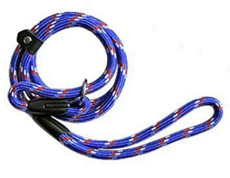 [Australia] - yueton Pet Dog Nylon Leash Rope Adjustable Loop Slip Lead Blue 
