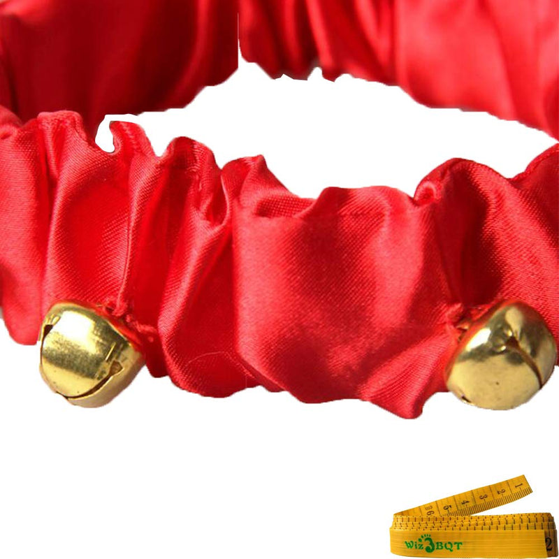 [Australia] - Wiz BBQT Pet Cute Christmas Jingle Bells Decorative Red Collar Ankle Cuffs Set for Cats Dogs Small 