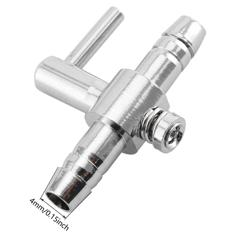 [Australia] - DGZZI Air Distributor Splitter 4PCS One-Way Air Flow Line Stainless Steel Pump Lever Control Valve for Aquarium Fish Tank 