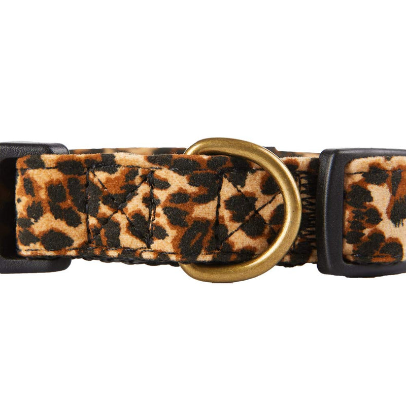 [Australia] - YUDOTE Dog Collars, Adjustable Pet Collars for Small Medium Large Dogs and Puppies, Zebra and Leopard Pattern, Skin-Friendly Flocking, Well Made, Soft & Comfy Medium(Neck 11.5"-17") 