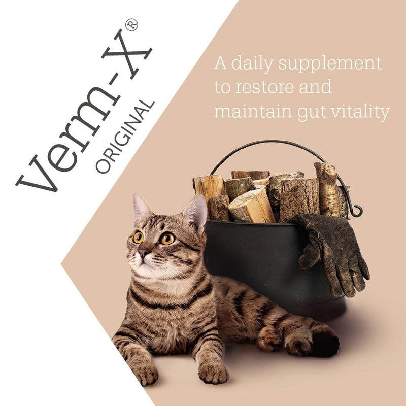 Verm-X All Natural Treats for Cats. Supports Intestinal Hygiene. Vet Approved. UFAS Assured. Restores and Maintains Gut Vitality. Wormwood Free Recipe., CT 650 650 g (Pack of 1) - PawsPlanet Australia