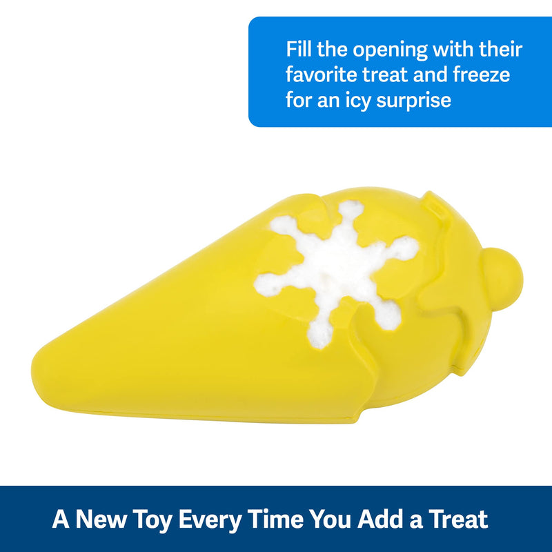 PetSafe Frosty Cone Dog Toys – Fill and Freeze Treat Holding Chew Toy – BPA Free Rubber – French Vanilla Scented – Interactive Pet Puzzle for Boredom or Separation Anxiety Small - PawsPlanet Australia